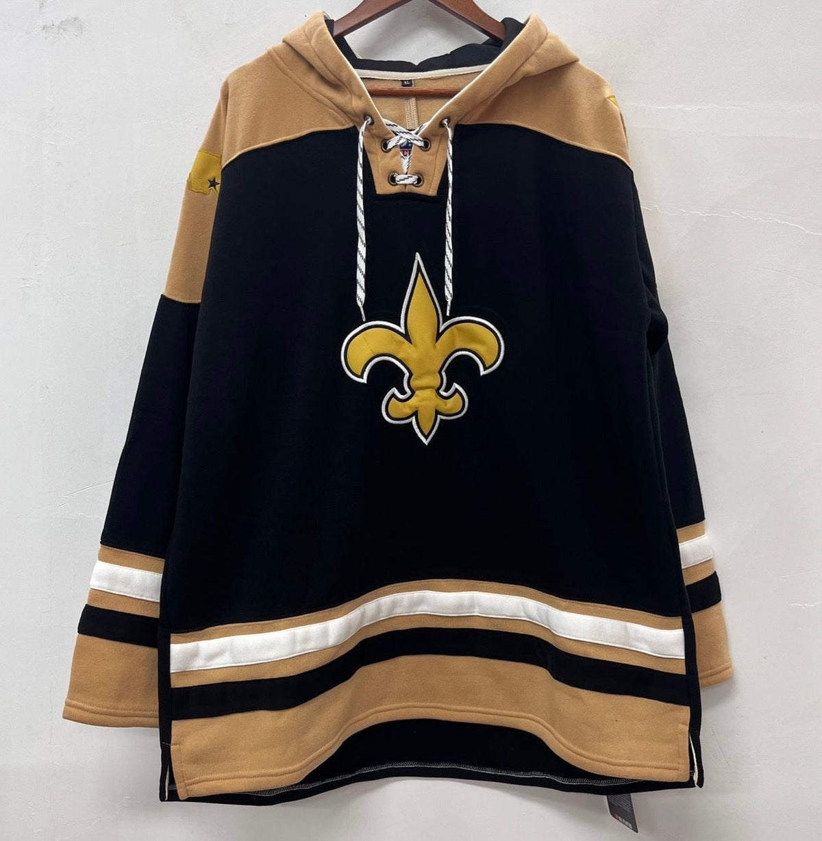 New Orleans Saints Official NFL Hockey style hoodie product image 1
