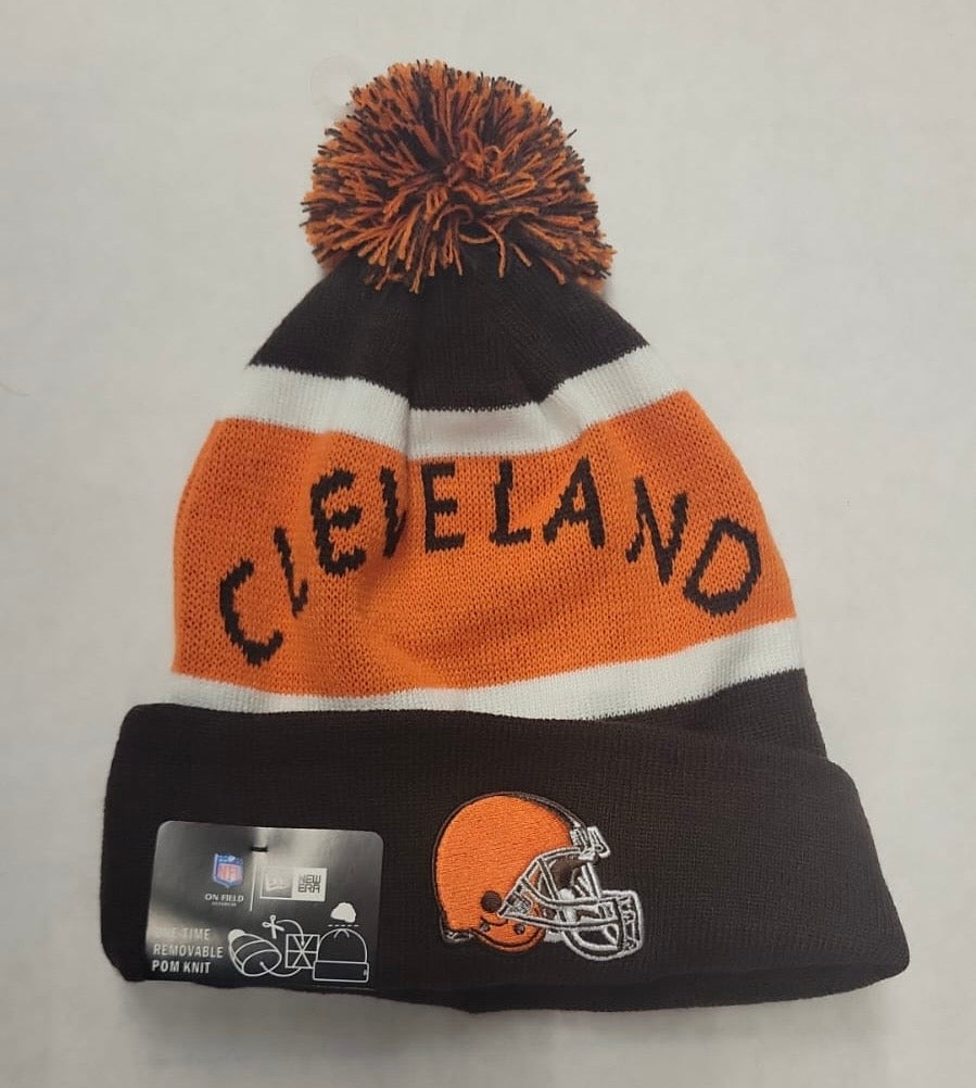 Cleveland Browns NFL New Era winter Hat with Pom product image 1