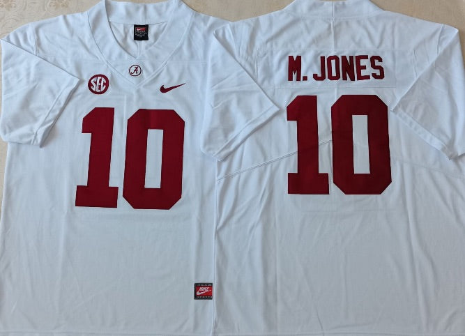 Mac Jones Alabama Crimson Tide Jersey white NIKE product image 1