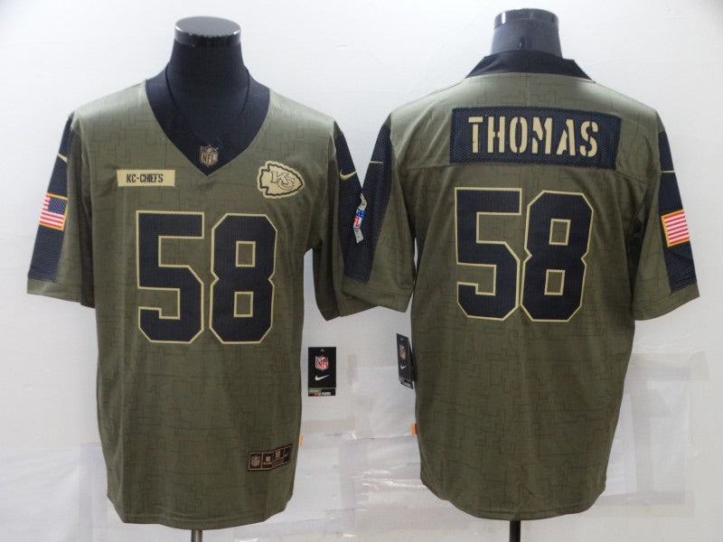 Derrick Thomas Kansas City Chiefs military salute to product image 1