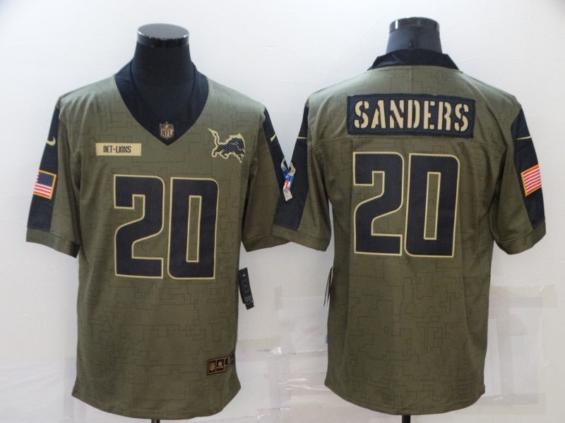 Barry Sanders Detroit Lions military salute to service product image 1