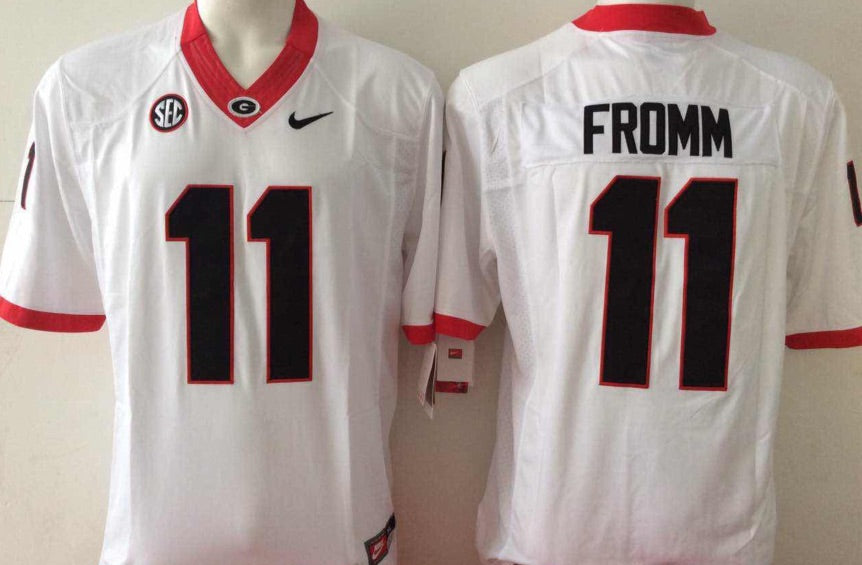 Jake Fromm Georgia Bulldogs Official NCAA Nike Jersey white product image 1